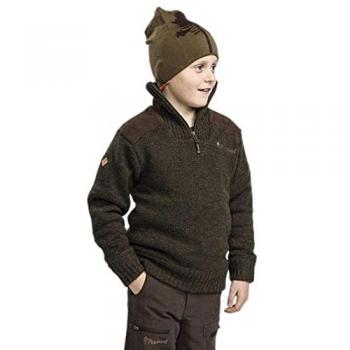 Pinewood Hurricane Kinder Fleecepullover dunkelgrün 116
