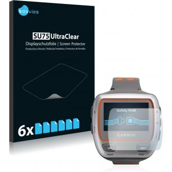 Savvies Transparent Screen Shield for Garmin Forerunner 310XT (6 Pack)
