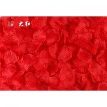 Pétales de rose artificiels 5x5cm, 100 pièces, décoration pour mariage