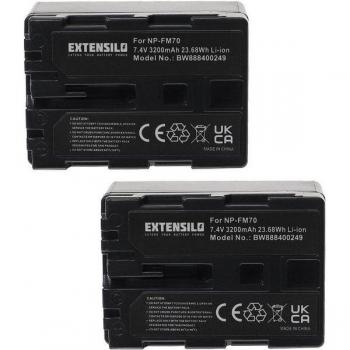 Extensilo Kompatibler Ersatzakku für Sony NP‑QM71 – 3200 mAh Li‑Ion