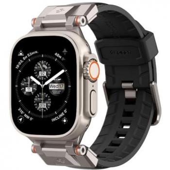 Spigen DuraPro Armor PU (TPU) Uhrenarmband in Schwarz