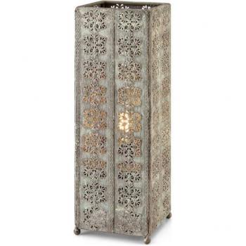 Lampada da Tavolo Quadrata Markslojd AGRA 1 L. – Colore Grigio Chiaro