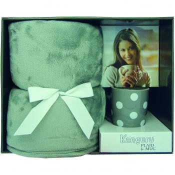 Kanguru Moon Tazza-Coperta 130x170 Grigio