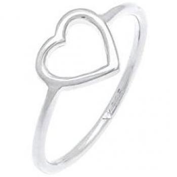 Anello in Argento Sterling 925 con Design Cuore Ritagliato Elli