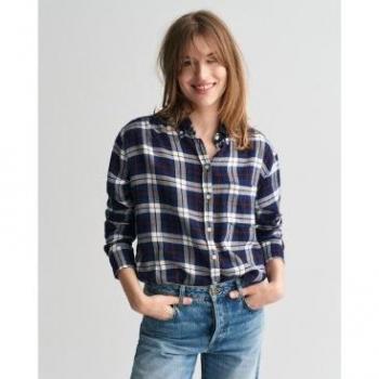 Camicia Gant Classic Blue A Maniche Lunghe Taglia 40