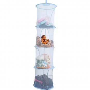 Colorful Four-Lattice Air Drying Hanging Basket
