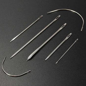 7pcs Curved Hand Sewing Needles for Upholstery and Leather Repair Kit C66