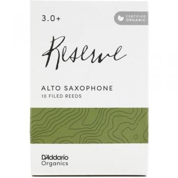 Alto Sax Organic Reserve Reeds, 3.0+ Hardness – D'Addario ODJR10305 Box