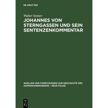 Vitalsource Technologies, Inc. Johannes von Sterngassen und sein Sentenzenkommentar