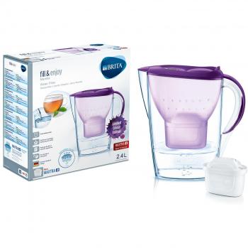 Brita Marella Wasserfilter in Violett – Abmessungen: 26,5 x 11 x 27,5 cm – Kunststoff