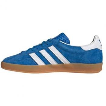 Adidas Gazelle Indoor Cuir Bleu-Blanc 46