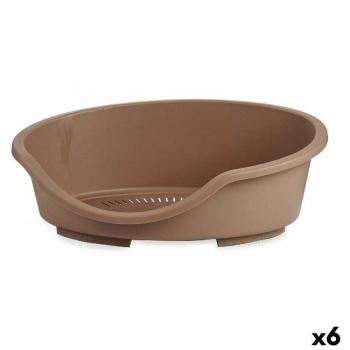 Beige Plastic Dog Bed 58.5 x 20 x 39 cm (6 Units)