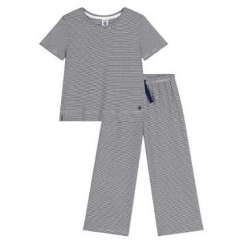 Pyjama enfant rayé en coton Petit Bateau 8A