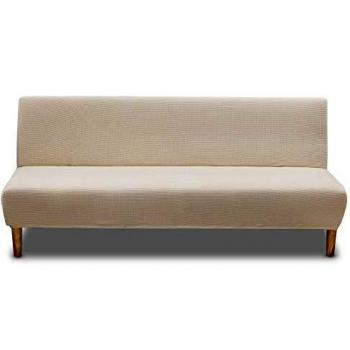 Copridivano Letto Carvapet Senza Braccioli Elasticizzato Clic Clac Beige