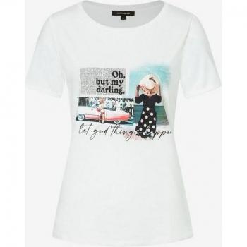 Mehr & Mehr Kurzärmloses T-Shirt, 50% Druck, Frühjahrskollektion