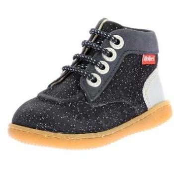 Bottillons bébé Kickers Kickiconic Argent