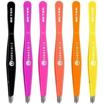 Beter Pink Tweezers with Magnetic Slanted Tip