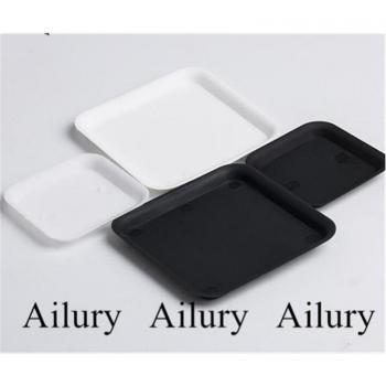 Plateau noir pour pots de fleurs