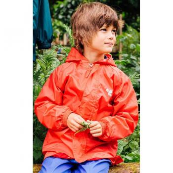 Muddy Puddles Red Eco‑Safe Kids Waterproof Jacket – 7‑8 yrs