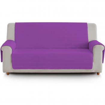 Cubre sofá poliéster lila/fucsia acolchado