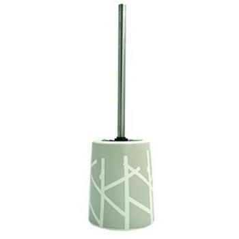 Brosse WC Design Céramique TREE Taupe et Blanc