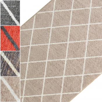 Retro Rauten-Design Flurläufer – Cosenza Modell, 80 cm × 800 cm