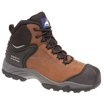 Himalayan Mens Steel Toe Safety Boots in Brown