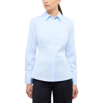 Eterna Casual Fit Hemdbluse in Hellblau
