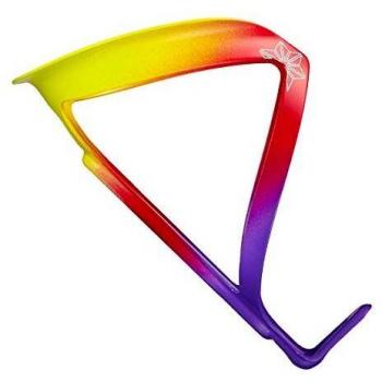 Borraccia per bici Supacaz, modello Fly Cage Limited, alluminio con finitura neon purple, red e yellow