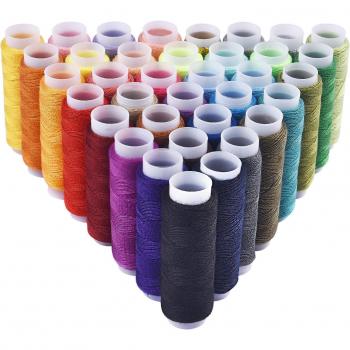 Durable Sewing Thread Kit: 39 Colors of 100% Polyester, 150 Meters