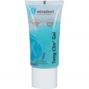 Zungenschaber & Tong‑Clin Gel von Miradent – 1× Paket