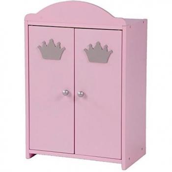Puppenkleiderschrank „Prinzessin Sophie“ von roba, 2-türig rosa