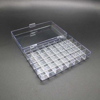40-Compartment Clear Plastic Nail and Jewelry Organizer