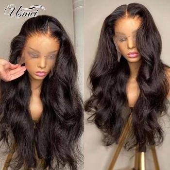 Usmei 26-Inch Transparent Lace Front Wig