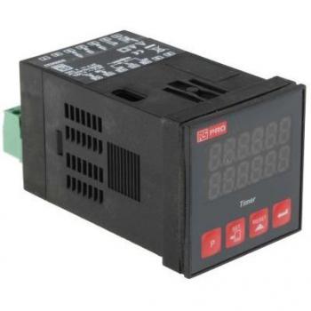 RS Pro 6‑Digit Relais‑Timer, 48×48 mm, 24 VAC/DC
