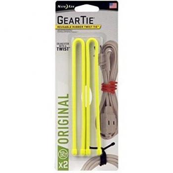 Gelbe Nite Ize Kabelbindergurte S/12 Zoll – 2‑er-Set (NI‑GT12‑2PK‑33)
