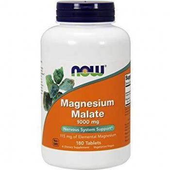 Now Foods 1000mg Magnesium Malate Dietary Supplement