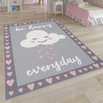 Tapis CosmoKids – Chambre Enfant, Étoiles & Carreaux, 120 × 160 cm