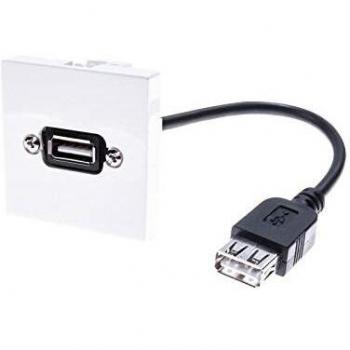Dispositif de connexion USB A/A Femelle en angle, 10 cm