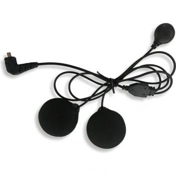 Kit de auriculares y micrófono FreedConn con cable de 8 pines para TMAX-E/TMAX-S (2 unidades)