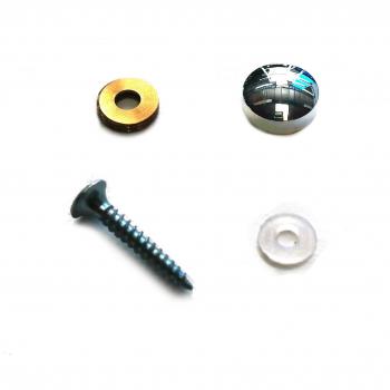 CHROME PLATED MIRROR FIXING CLIPS