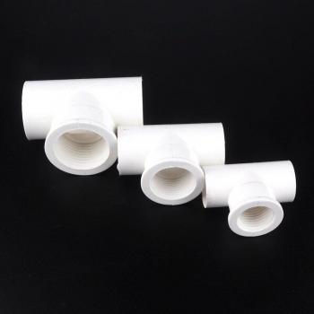 PVC Female Threaded 3 Way Tee Connectors for Garden Irrigation