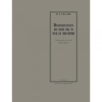 Dissertation du Pape Pie VI sur le meurtre