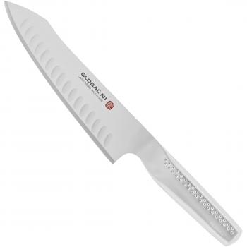 Global 20 cm Fluted Chef's Knife