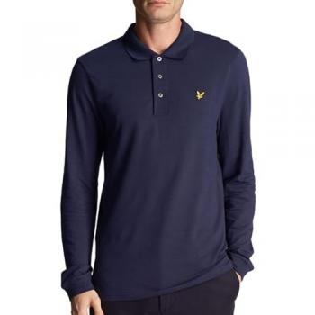 Polo Lyle & Scott maniche lunghe Navy L