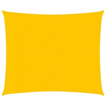 Toldo de vela cuadrado HDPE amarillo 160 g/m² 5x5 m Vidaxl