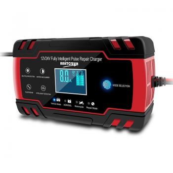 Cargador Automático de Ácido de Plomo con Pantalla LCD