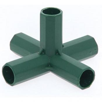 Conector Ángulo Recto 4‑Way 16 mm PVC