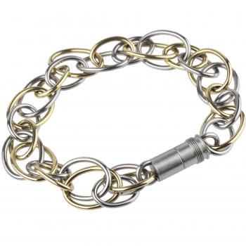 Ernstes Design Olivenarmband A88 – Edelstahl – 21 cm