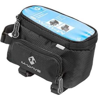 Rotterdam TOP SB M‑Wave Lenkertasche 1 l – Velotasche, XXL, schwarz/grau